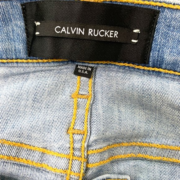 CALVIN RUCKER x Revolve Back In Love Again Jean In Beach Bleach Sz 30 - Picture 8 of 10